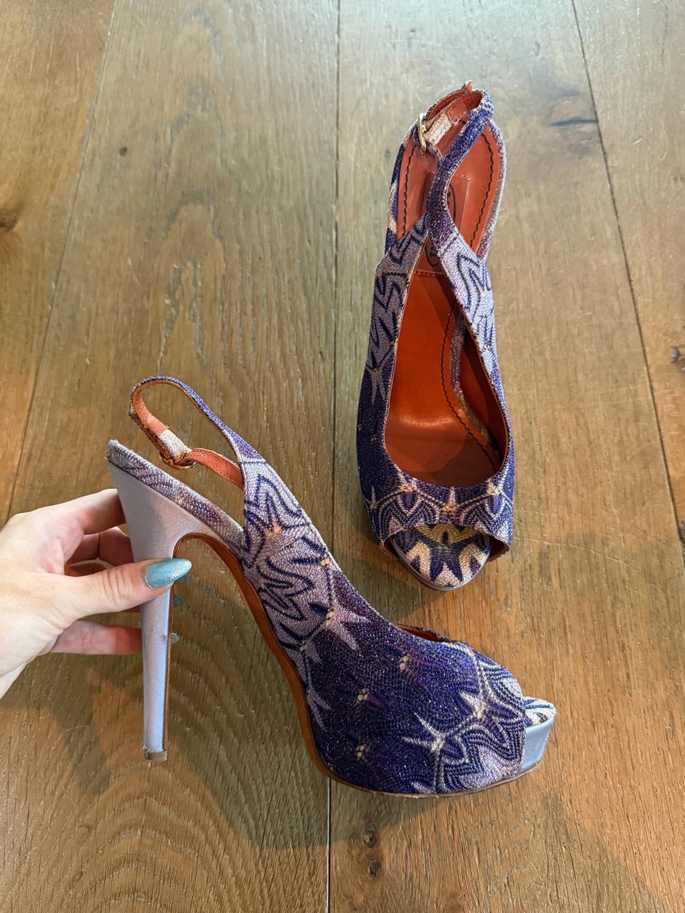 Missoni Knit Platform Heels